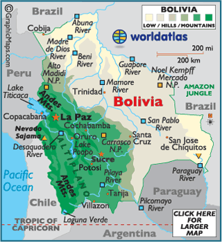 Bolivia Map